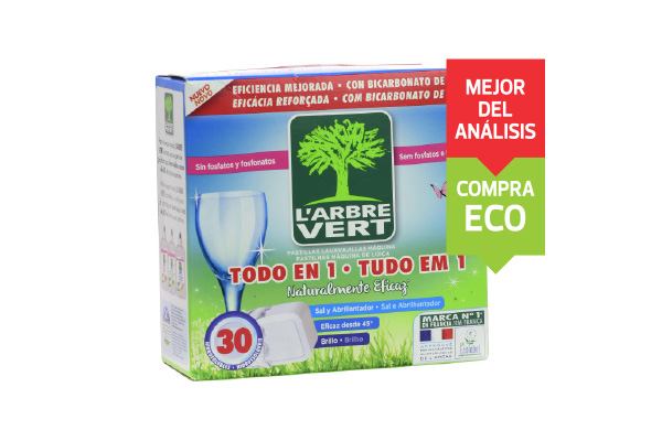 Detergente lavavajillas L'Arbre Vert Mejor del Análisis